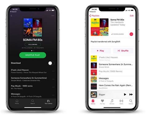 can you transfer an apple music playlist to spotify while preserving the original order and artist credits?