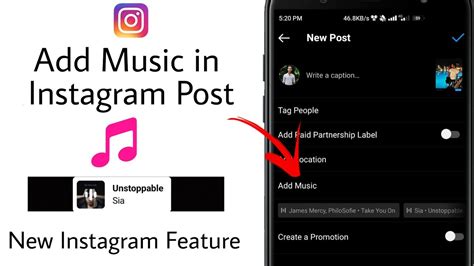 how to add music to an ig post